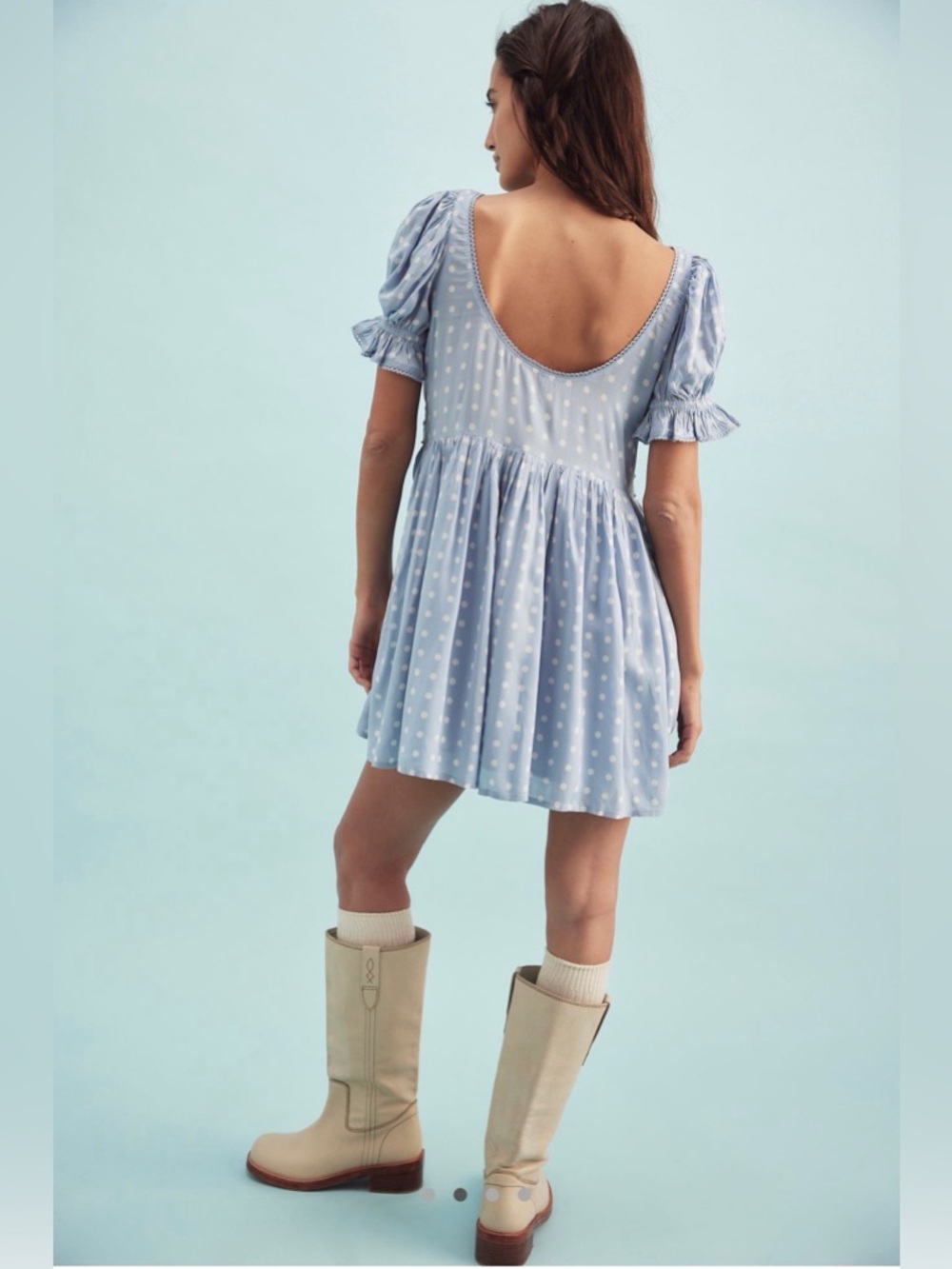 NWT - Free People Daisy Dot Mini Dress - Picture 2 of 6